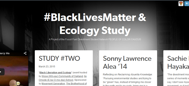 #BlackLivesMatter & Ecology Study (DSN POC Caucus)
